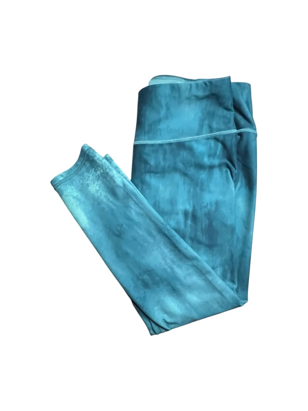 CALIA Stay Powerful Leggings Ocean Wash Blue Teal Tie Dye Size Large - Picture 3 of 4